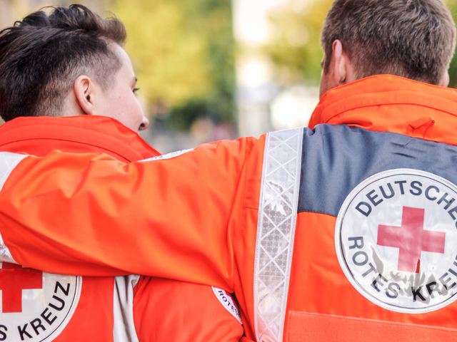 Gruppe von DRK Menschen